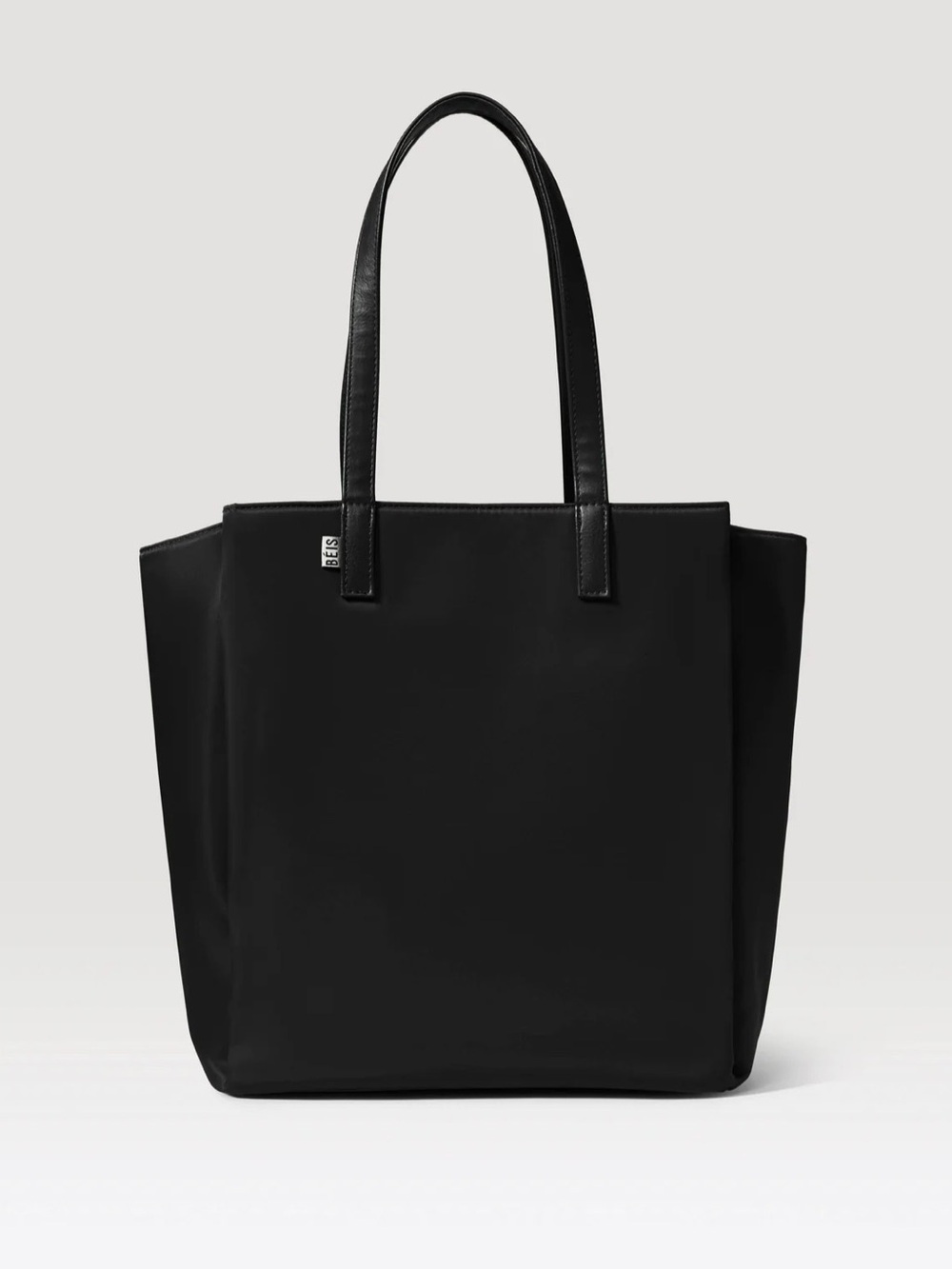 Beis Black Commuter Tote Bag